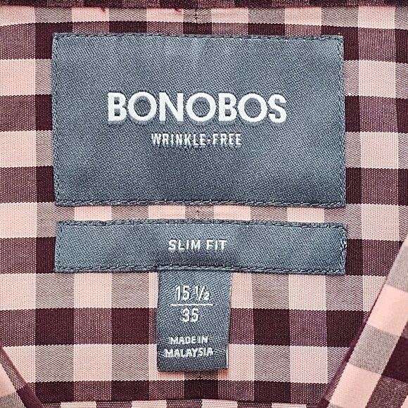 Bonobos Slim Fit Wrinkle Free Button Down 15.5 35 - Picture 4 of 6